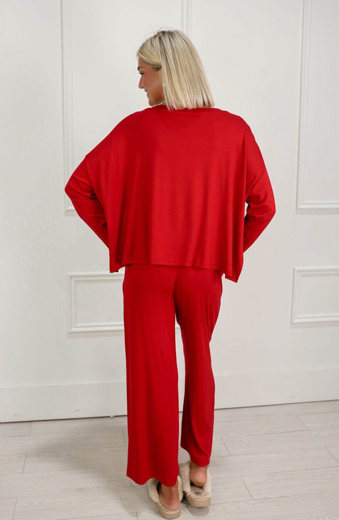 Red Lounge Top & Pants Set of 2