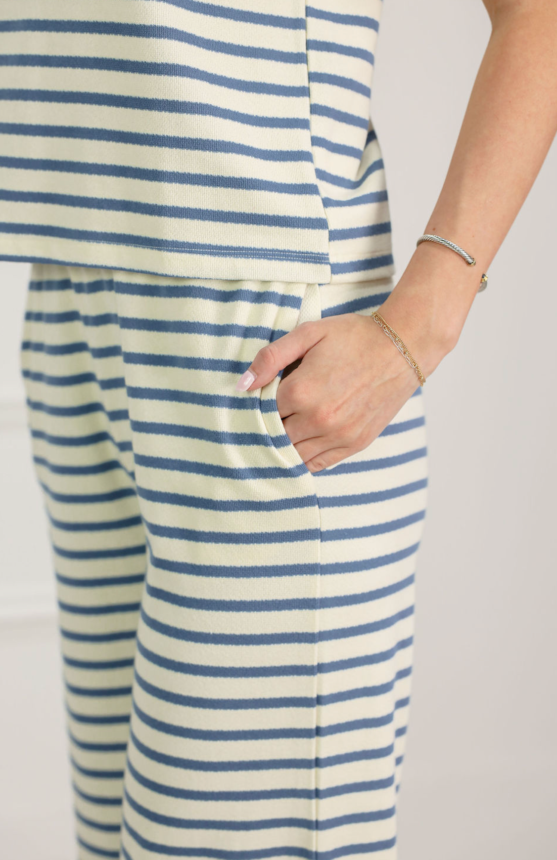 Striped Knit Tank & Pants Set of 2 - Clothe Boutique