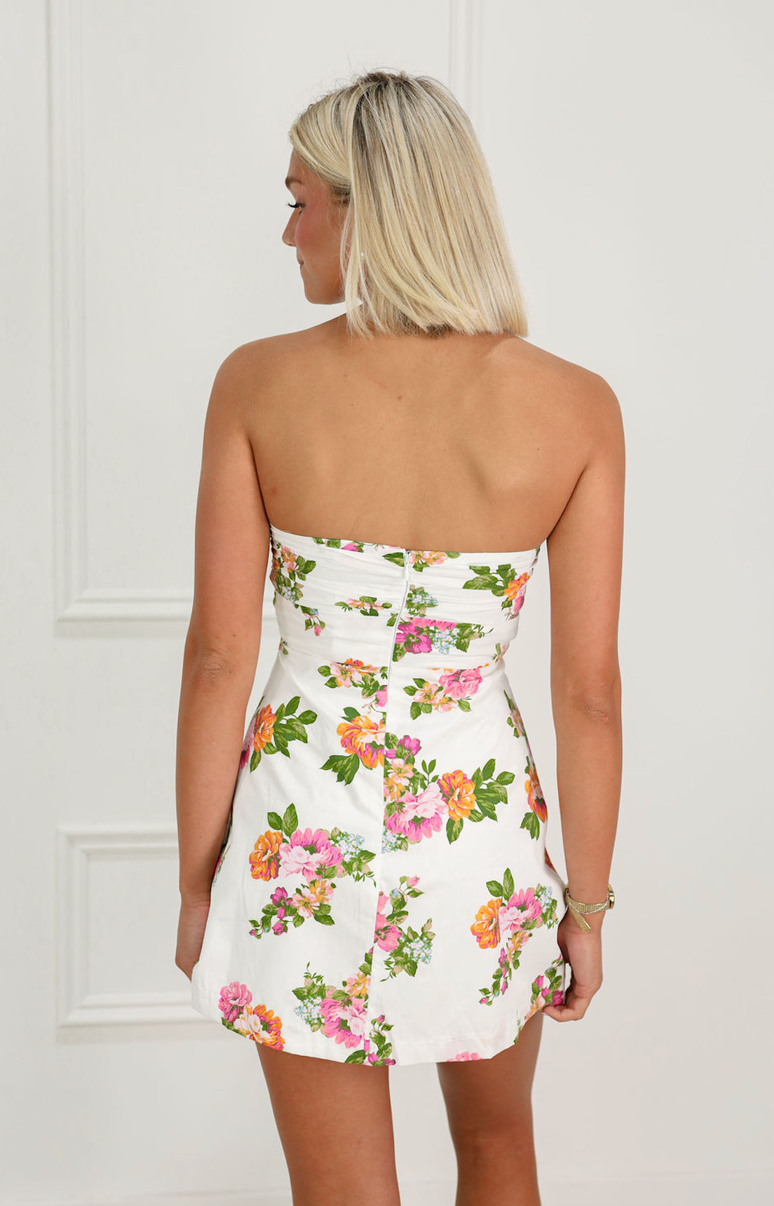 Londyn Floral Tie Mini Dress