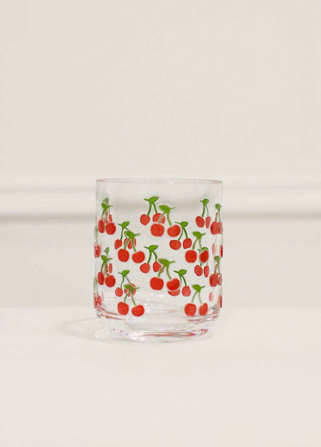 Cherries Drinking Glass