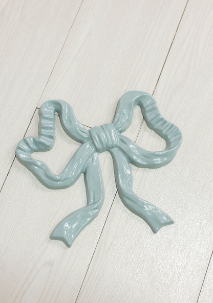 Cast Iron Blue Bow