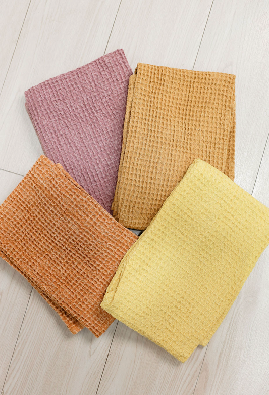 Stonewash Waffle Weave Towel