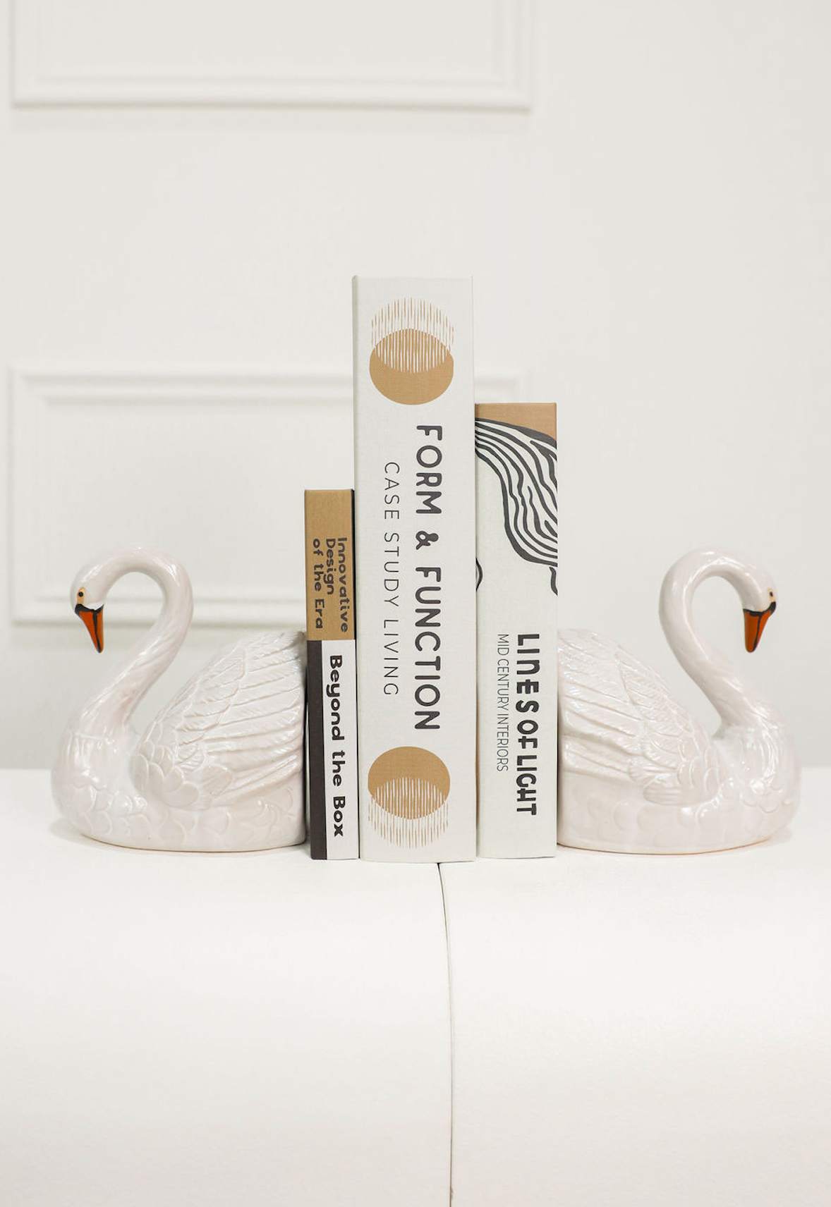Swan Shaped Bookends