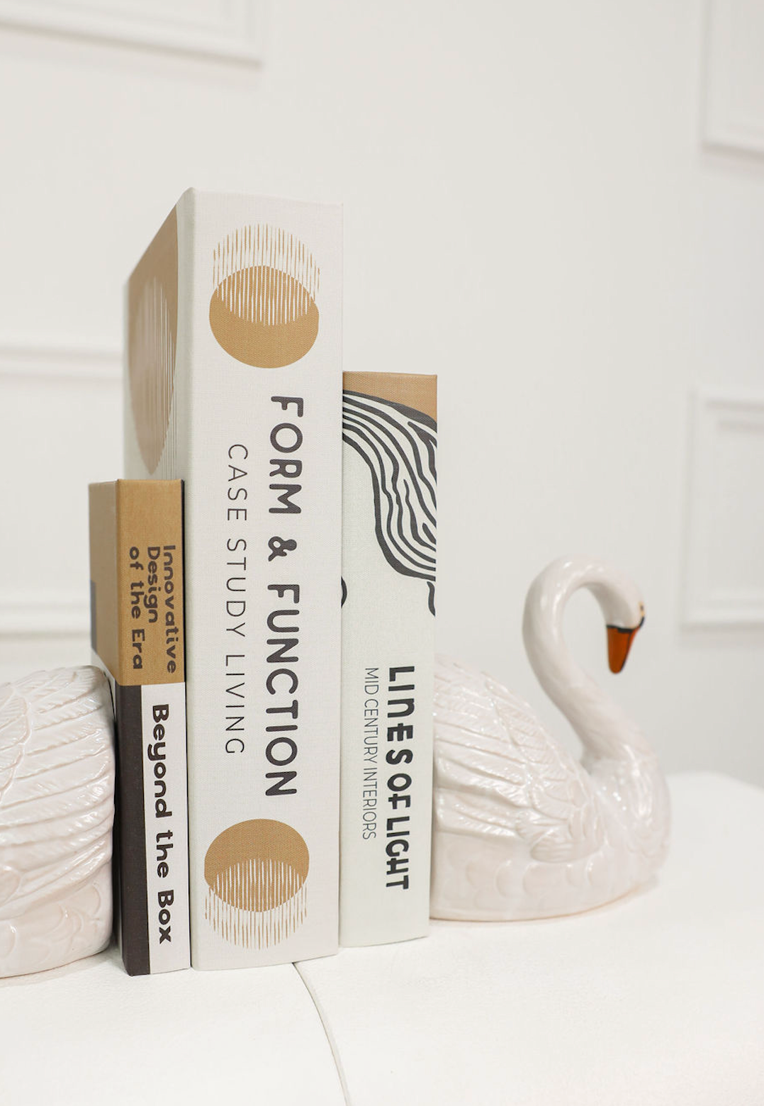 Swan Shaped Bookends