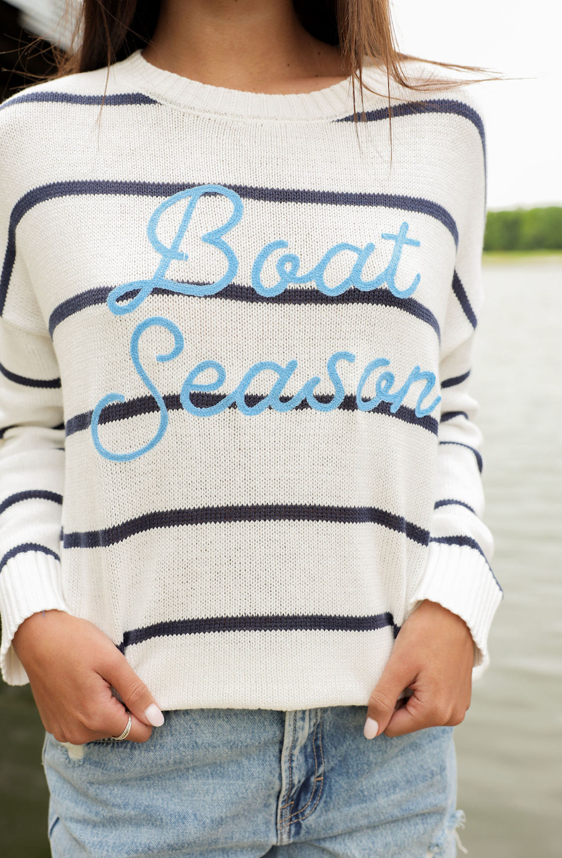 Boat Season Relaxed Fit Sweater - Clothe Boutique