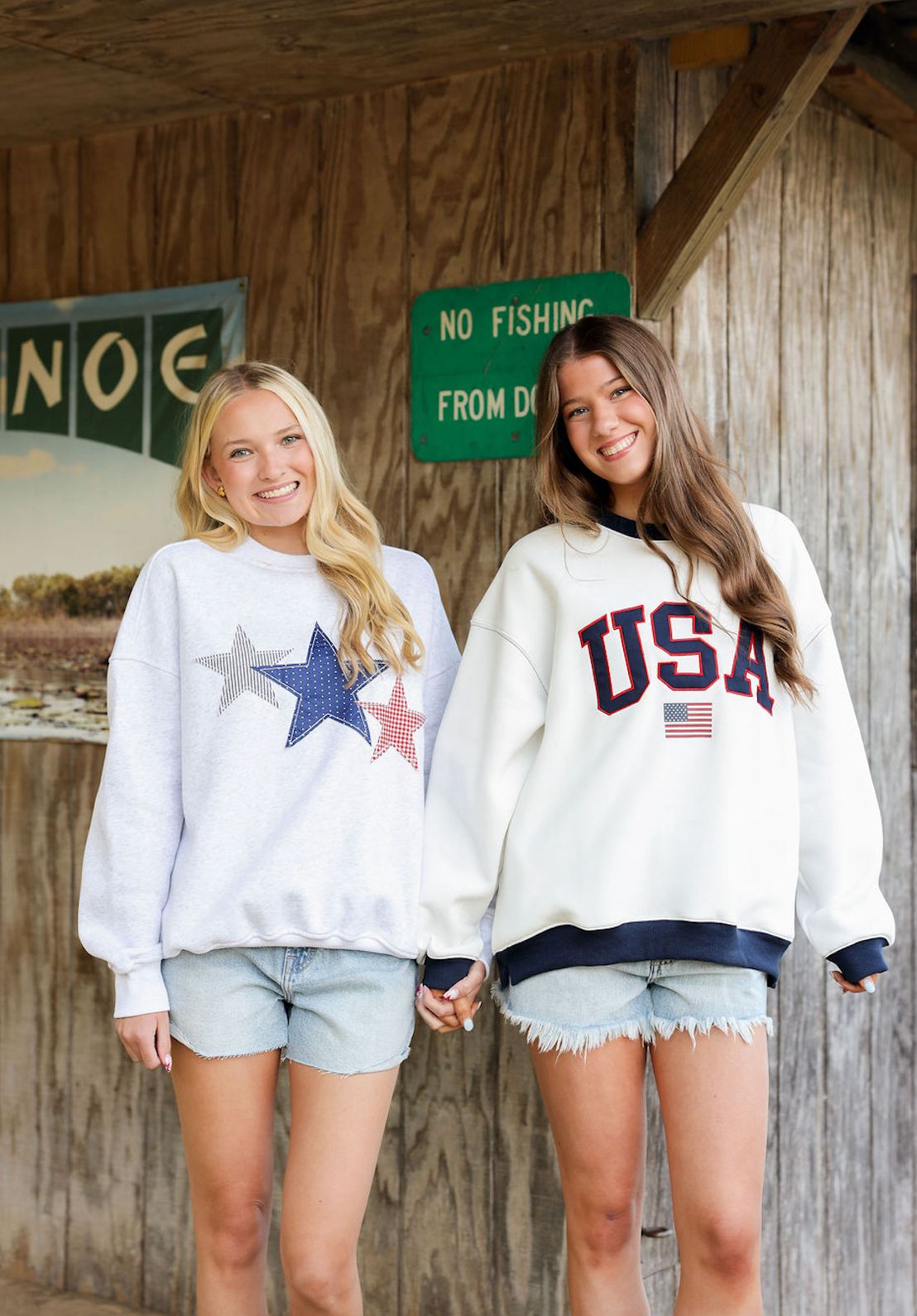 Three Star Patches Sweatshirt - Clothe Boutique