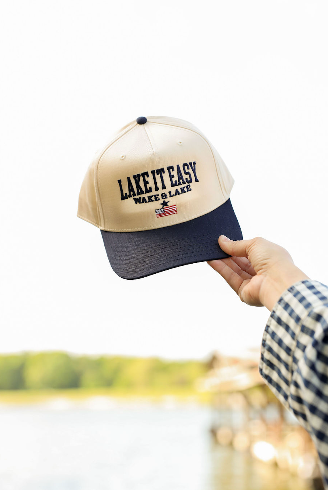 Lake It Easy Trucker Hat Navy - Clothe Boutique