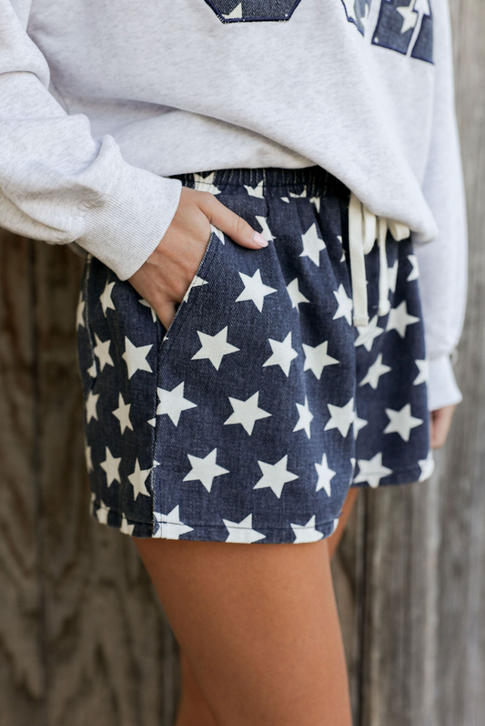 Star Drawstring Shorts
