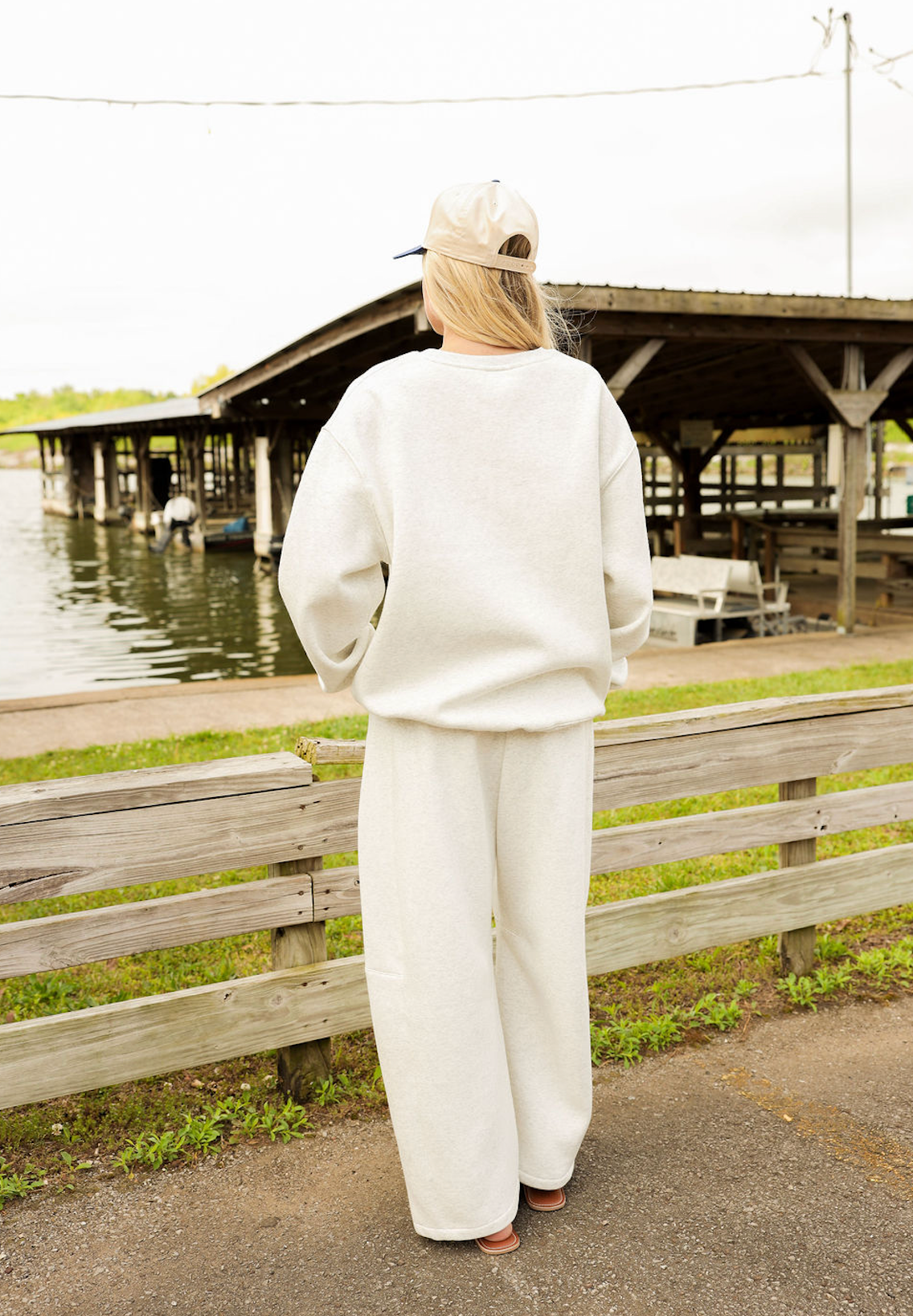 US Flag Relaxed Fit Sweatpants White - Clothe Boutique
