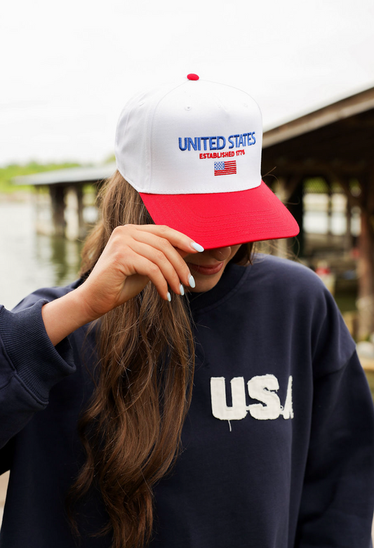 United States Vintage Trucker Red - Clothe Boutique
