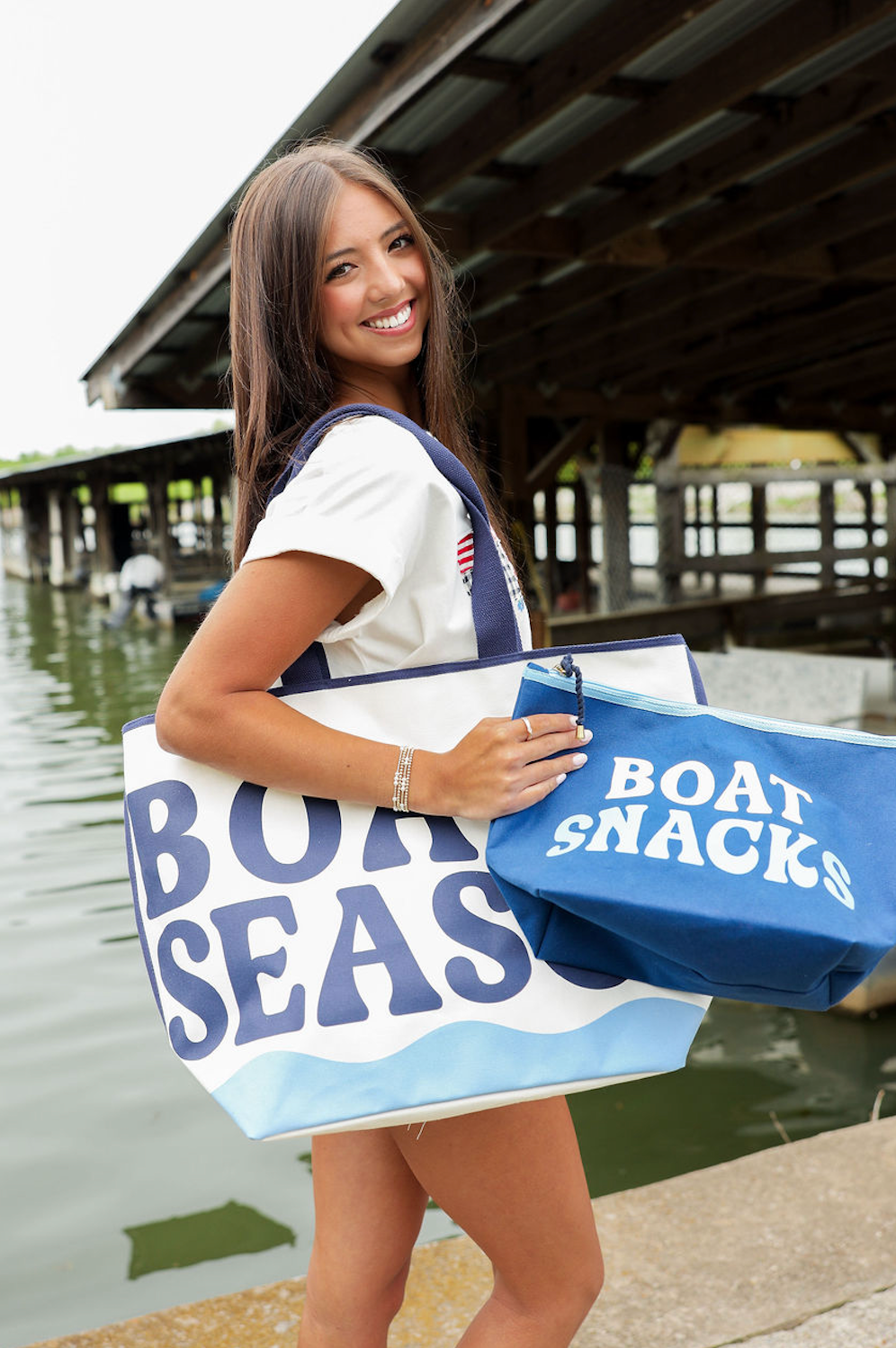 Boat Snacks Large Zip Pouch