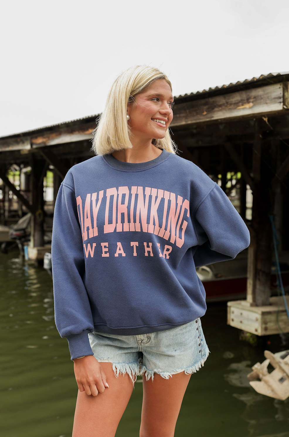 Day Drinking Weather Sweatshirt - Clothe Boutique