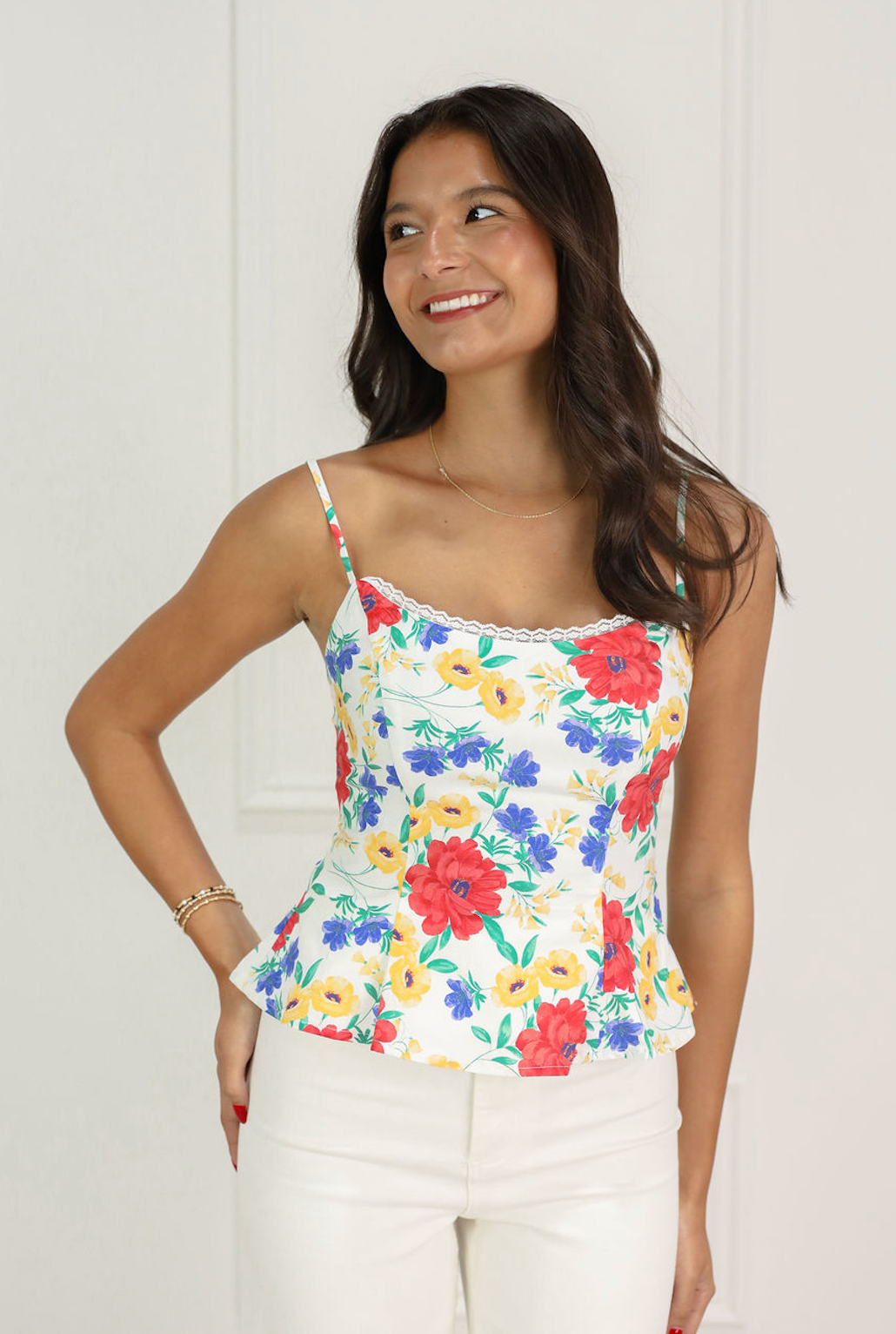Floral Flare Cami Top