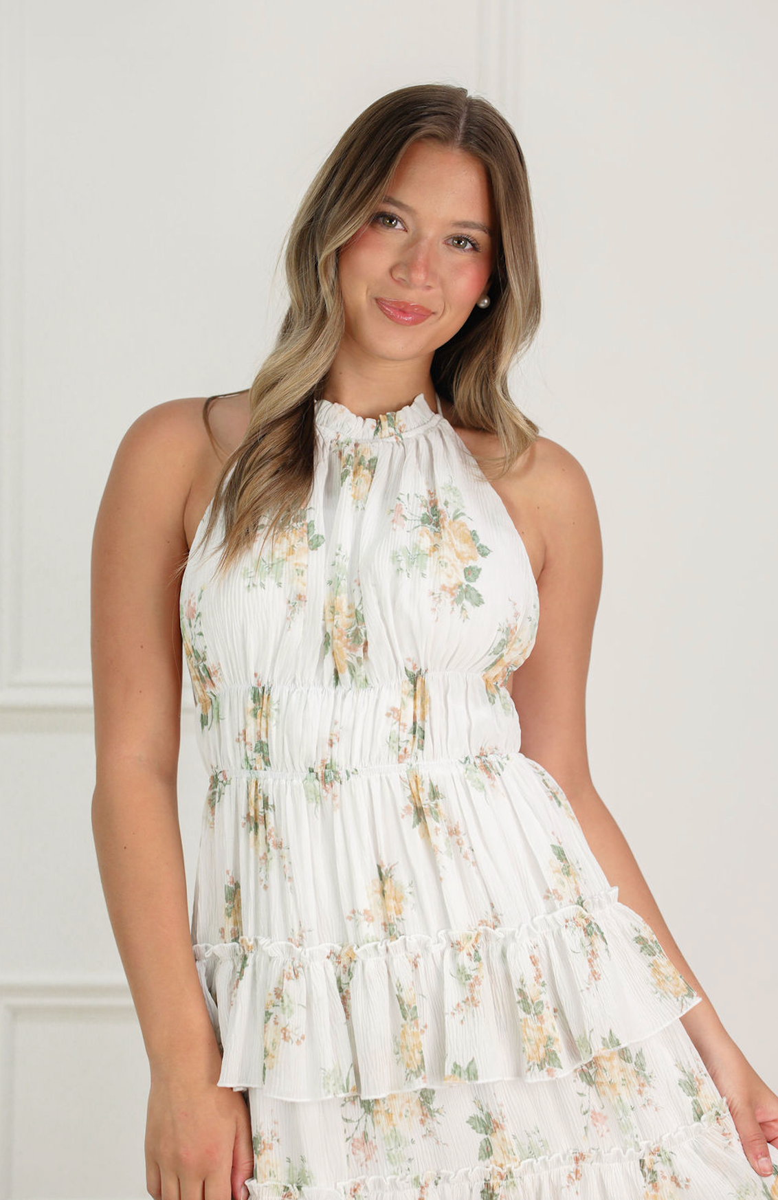 Floral Tiered Ruffle Maxi Dress