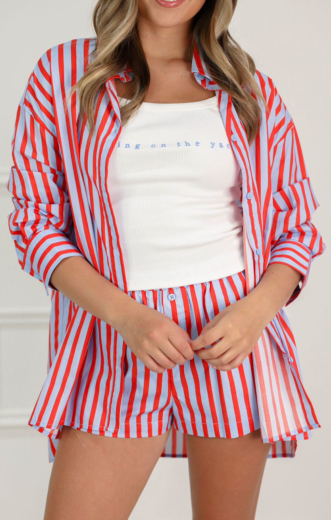 Bold Stripe Button Down Shirt