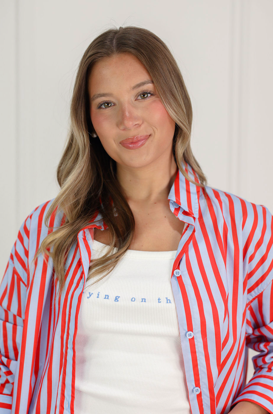 Bold Stripe Button Down Shirt