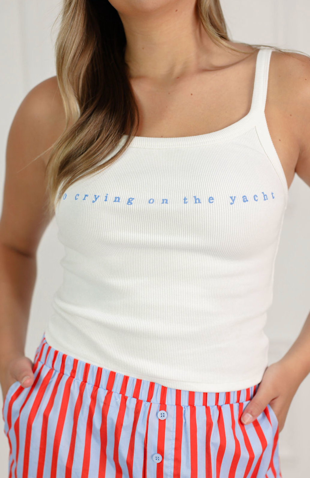 Don't Cry On the Yacht Tank - Clothe Boutique