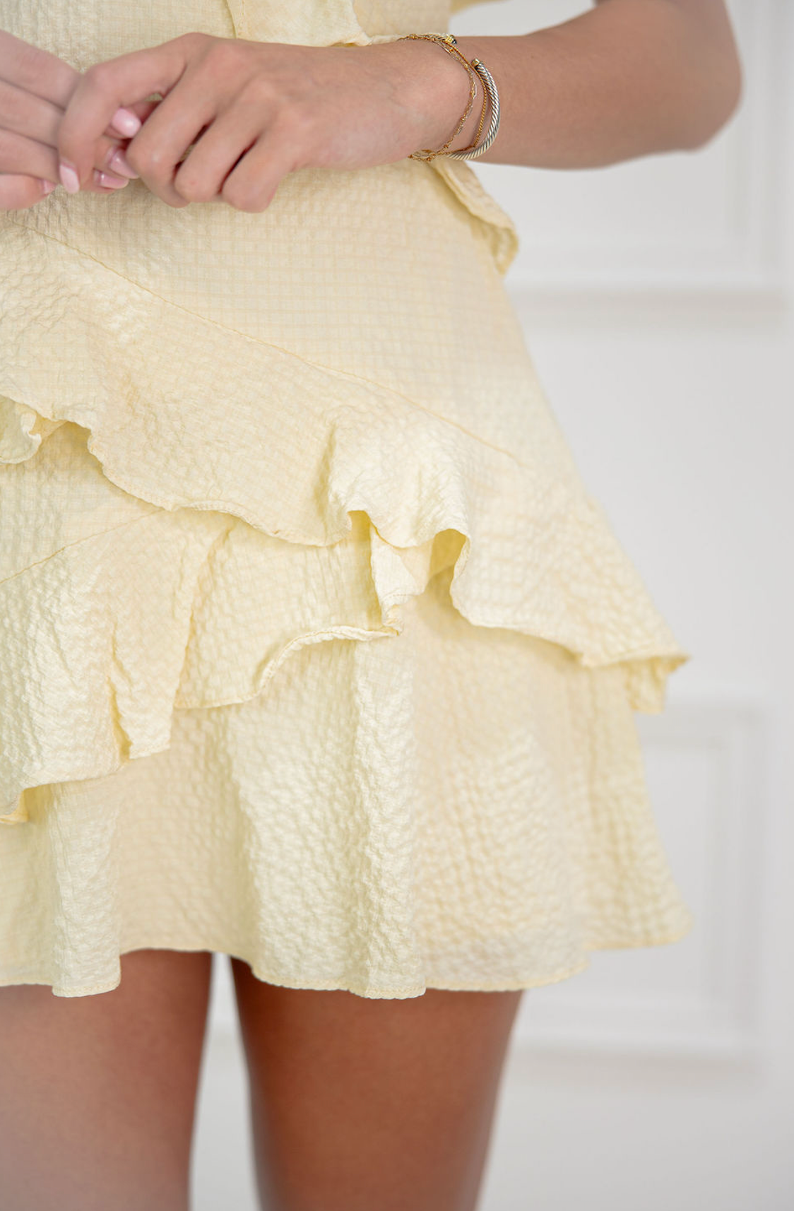 Frilly Ruffle Dress Butter