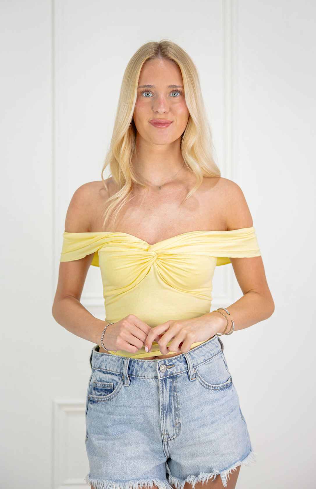 Ruched Bust Top Butter
