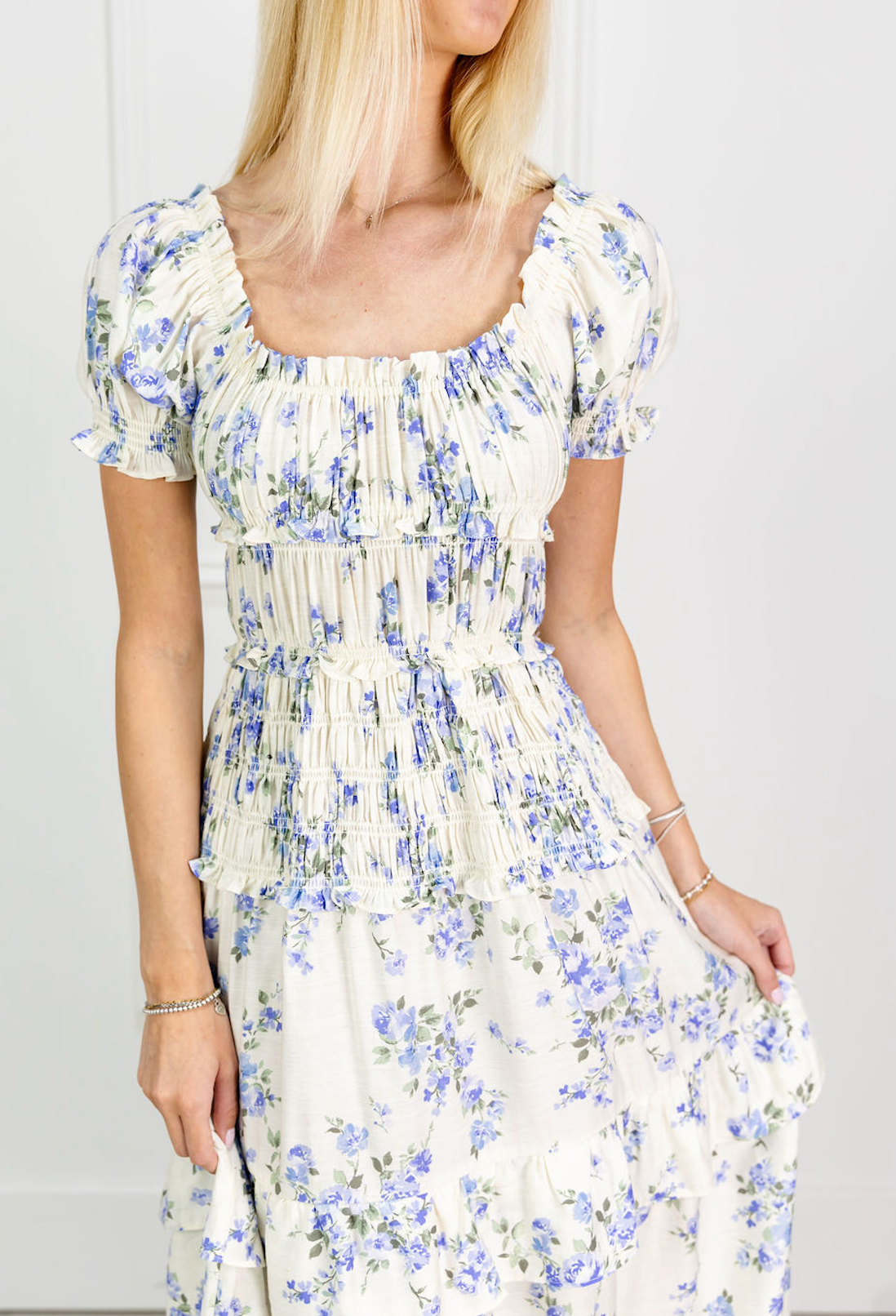 Katy Floral Smocked Maxi Dress