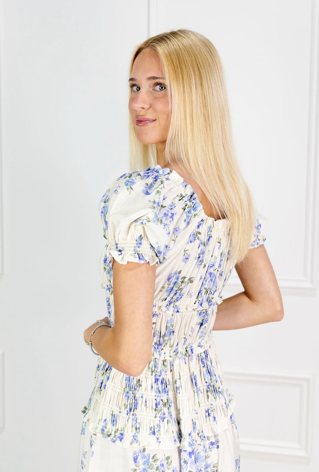 Katy Floral Smocked Maxi Dress