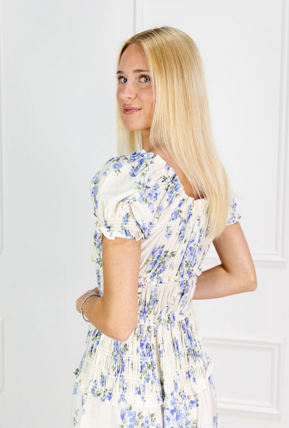 Katy Floral Smocked Maxi Dress