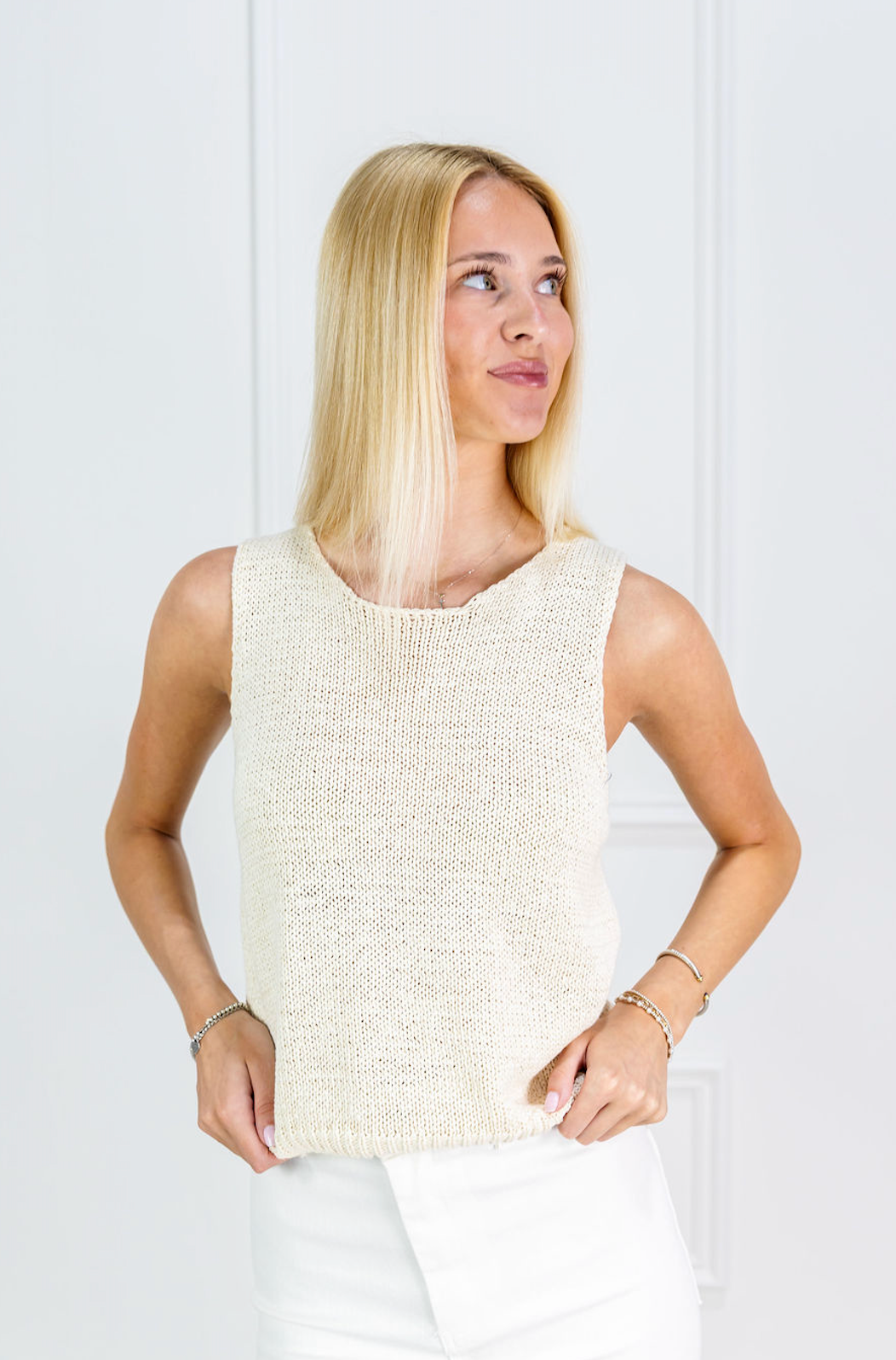 Round Neck Knit Tank