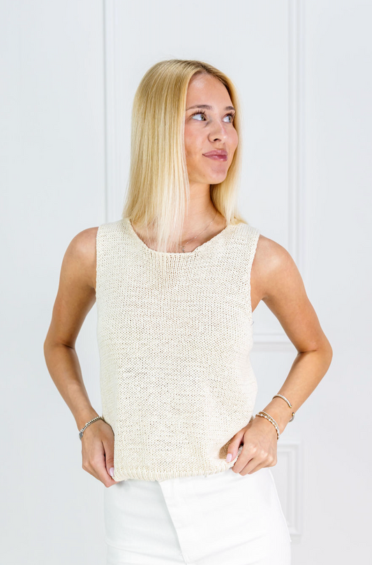 Round Neck Knit Tank