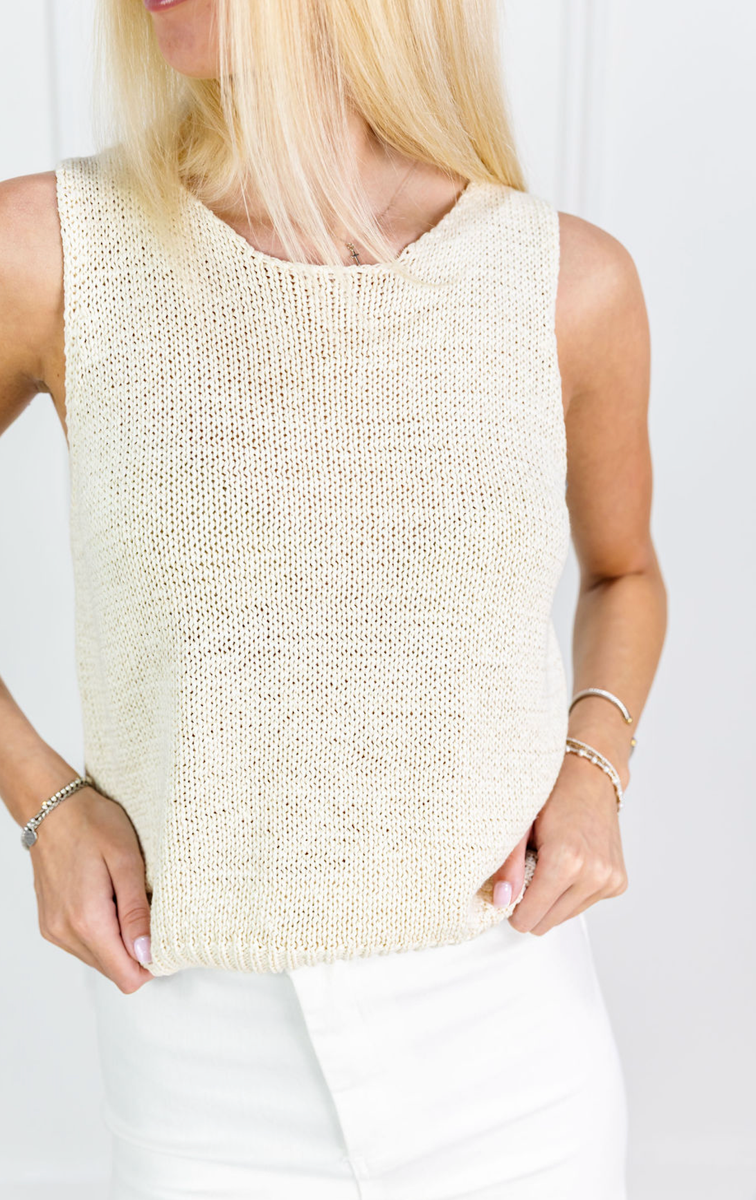 Round Neck Knit Tank