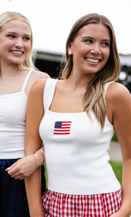 Flag Knit Top