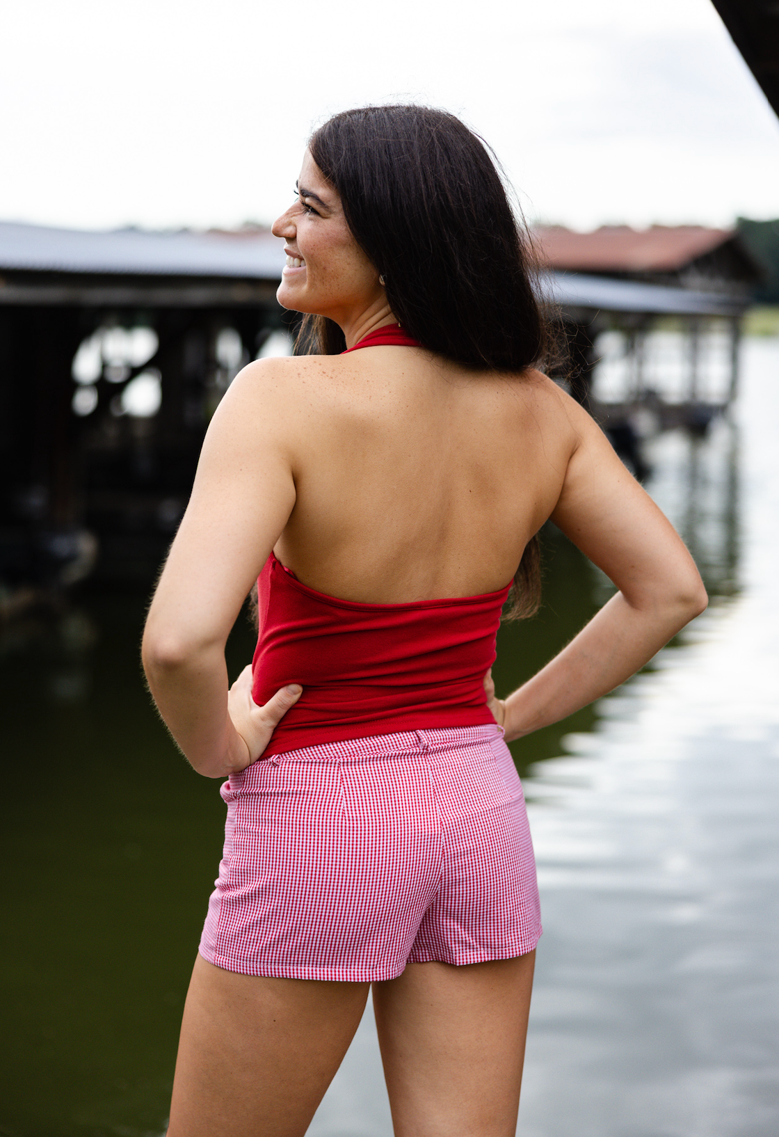 Flag Halter Tank Red