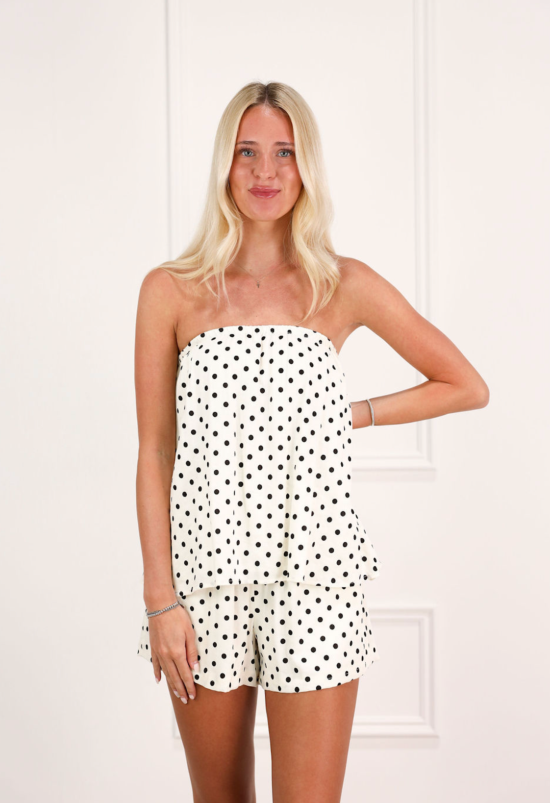 Polka Dot Tube Top & Shorts Set of 2