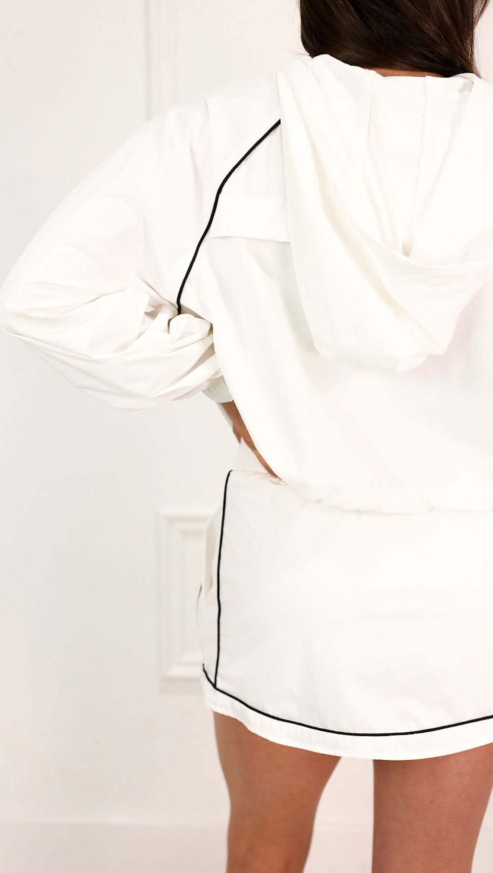 Windbreaker Jacket & Skort Set of 2 White