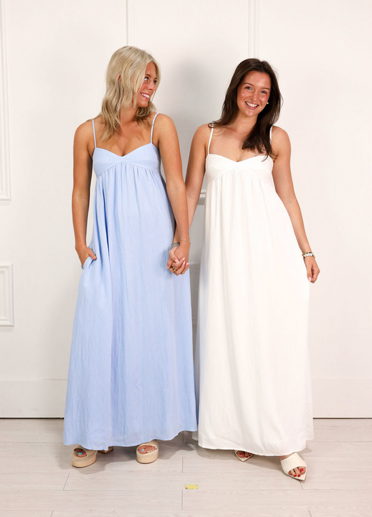 Sweetheart Maxi Dress White