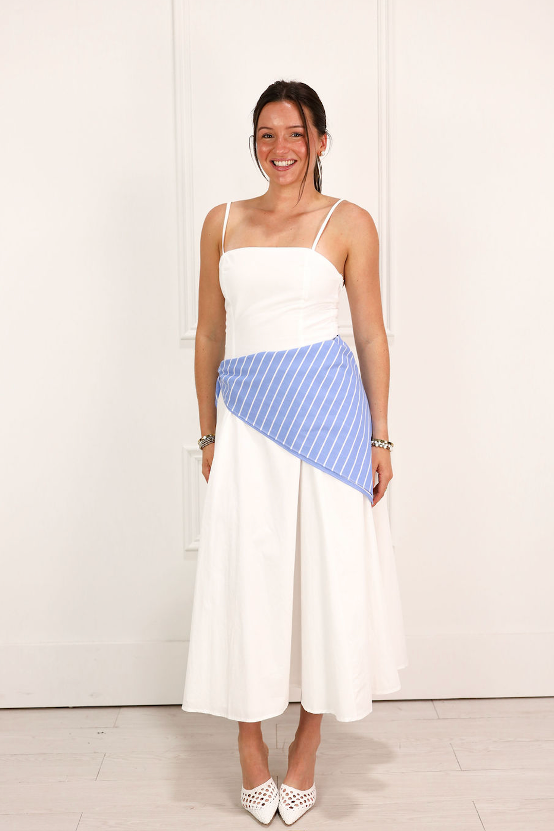Stripe Waist Bandana Dress