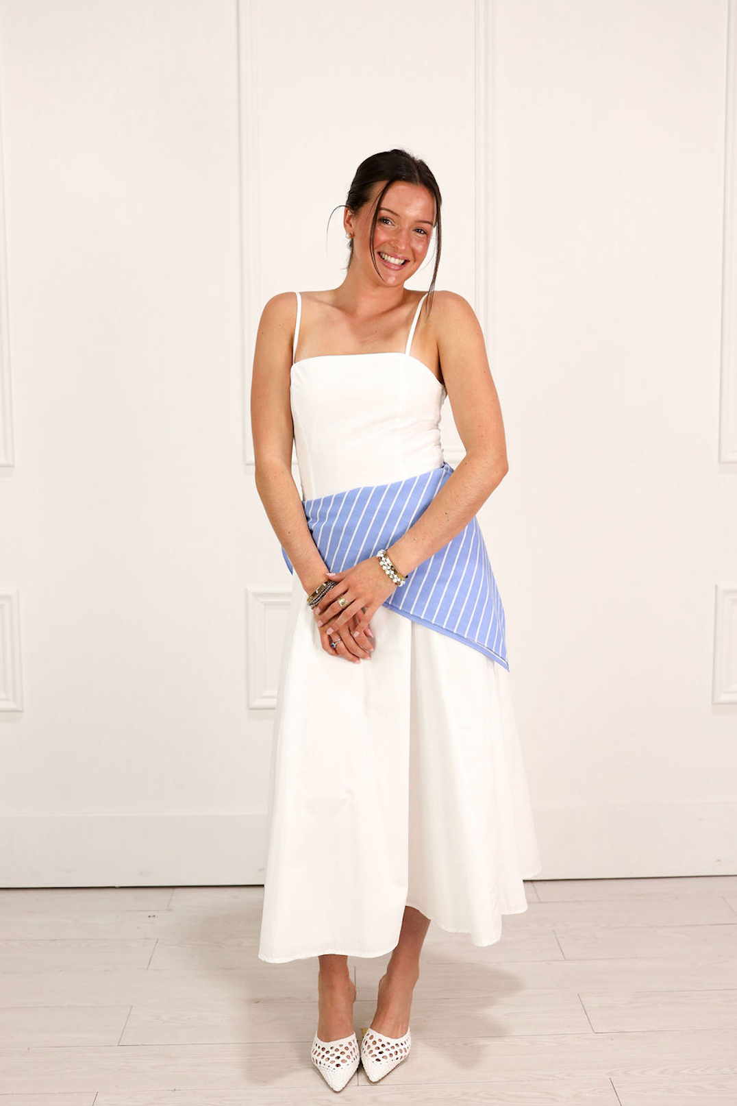 Stripe Waist Bandana Dress