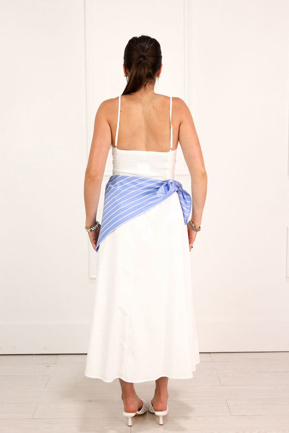Stripe Waist Bandana Dress
