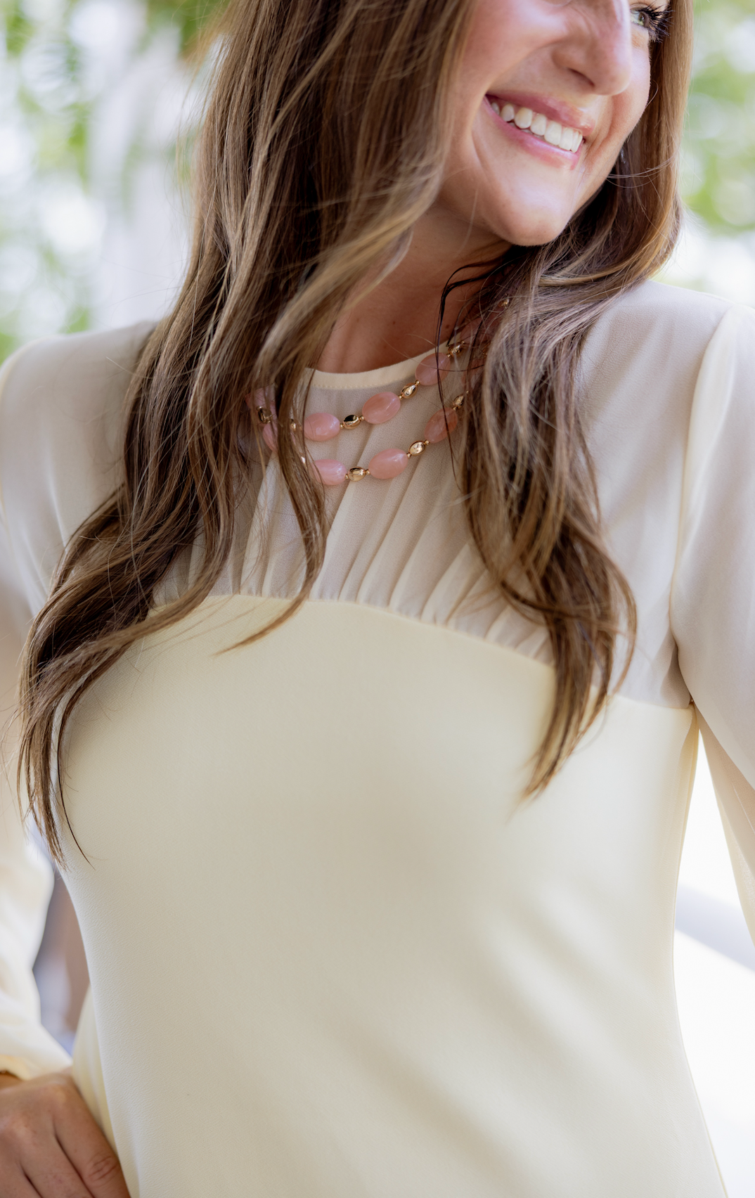 Keegan Chiffon Sleeve Dress Butter