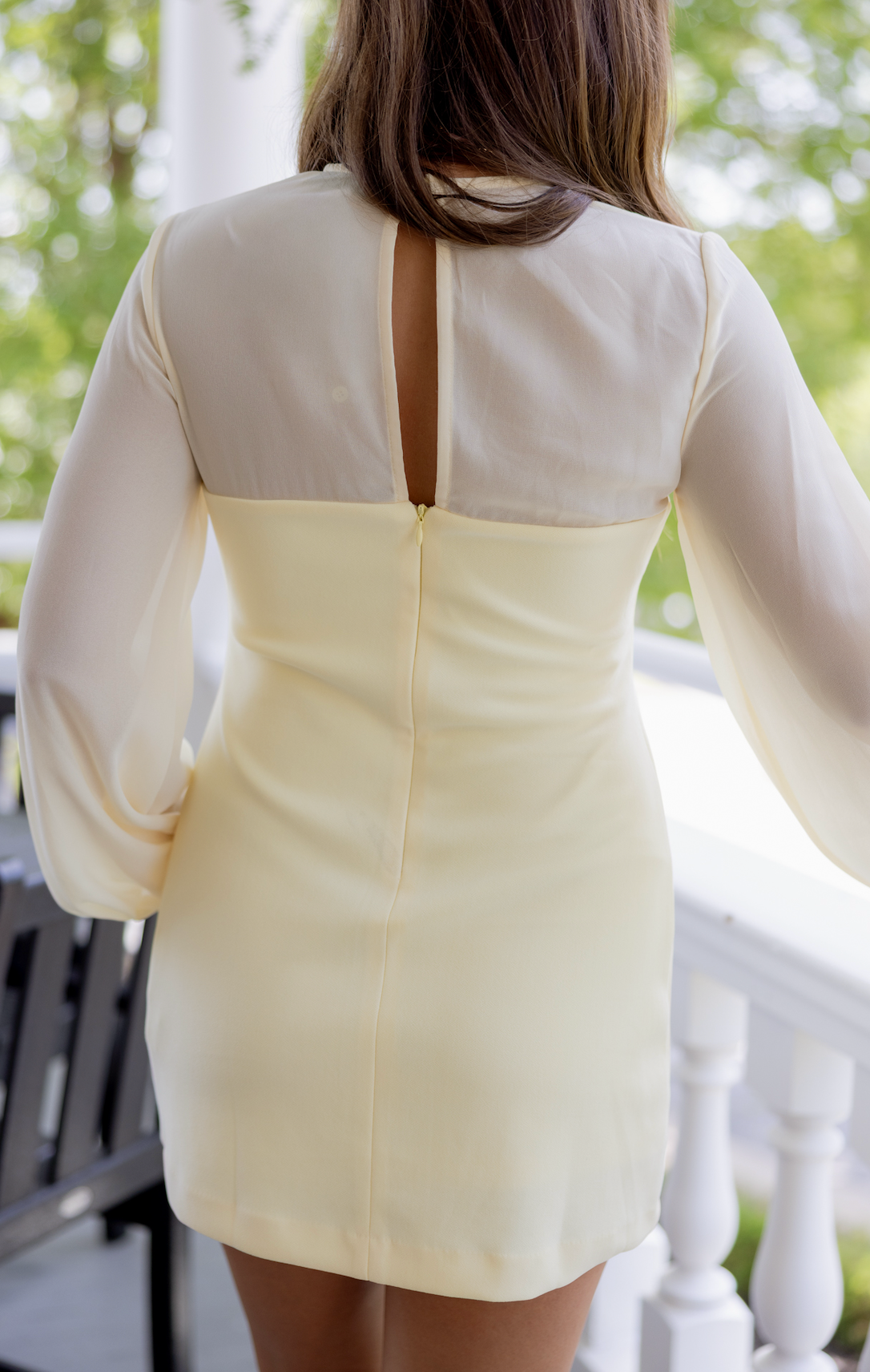 Keegan Chiffon Sleeve Dress Butter