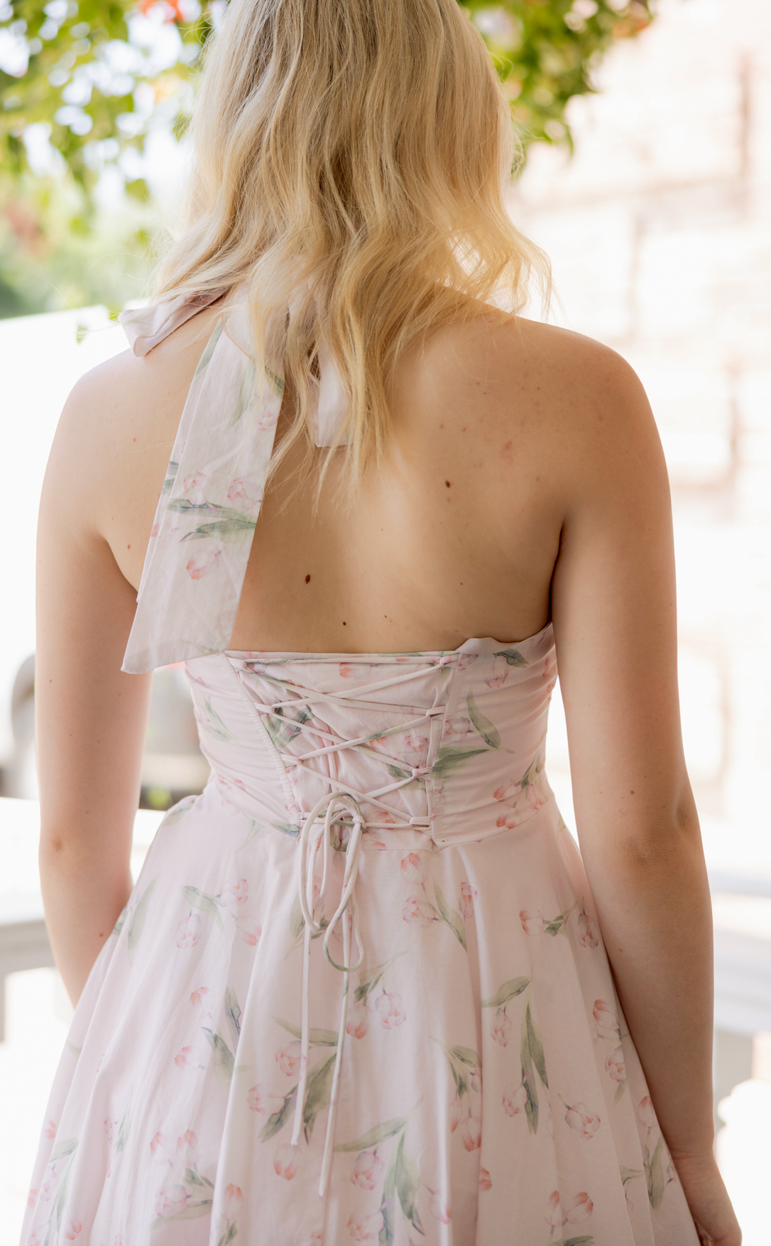 Shelly Floral Halter Midi Dress