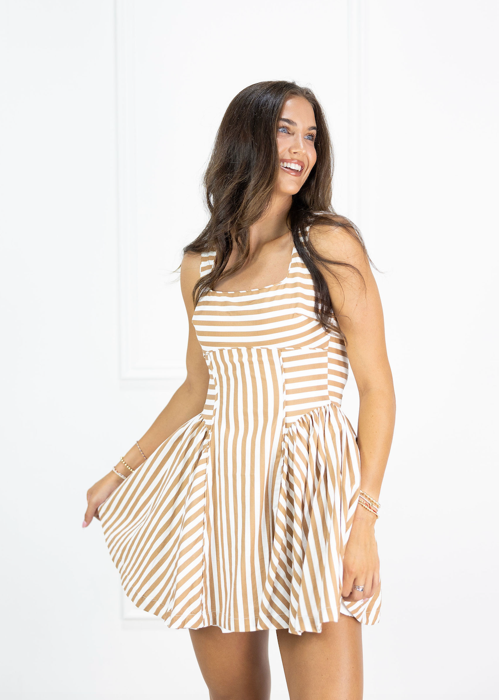 Savi Striped Mini Dress