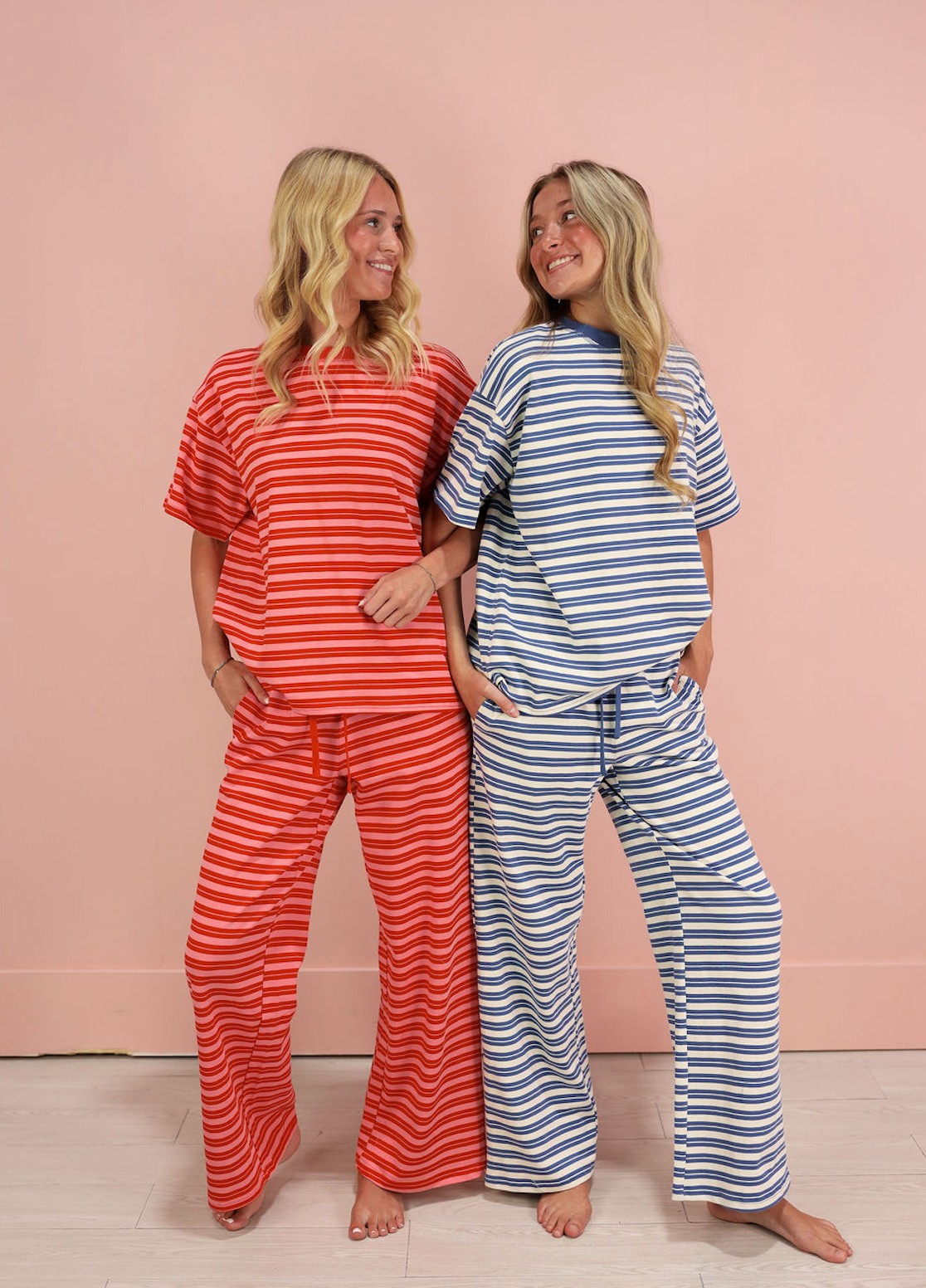 Double Striped Pants Blue/White