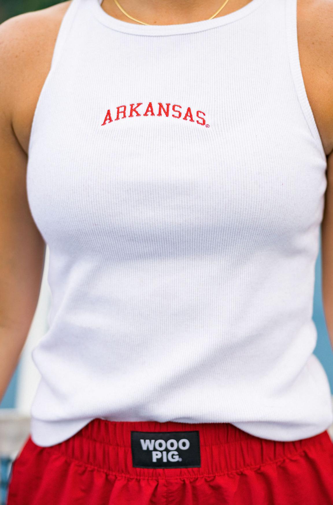 Arkansas Emrboidered Tank - Clothe Boutique