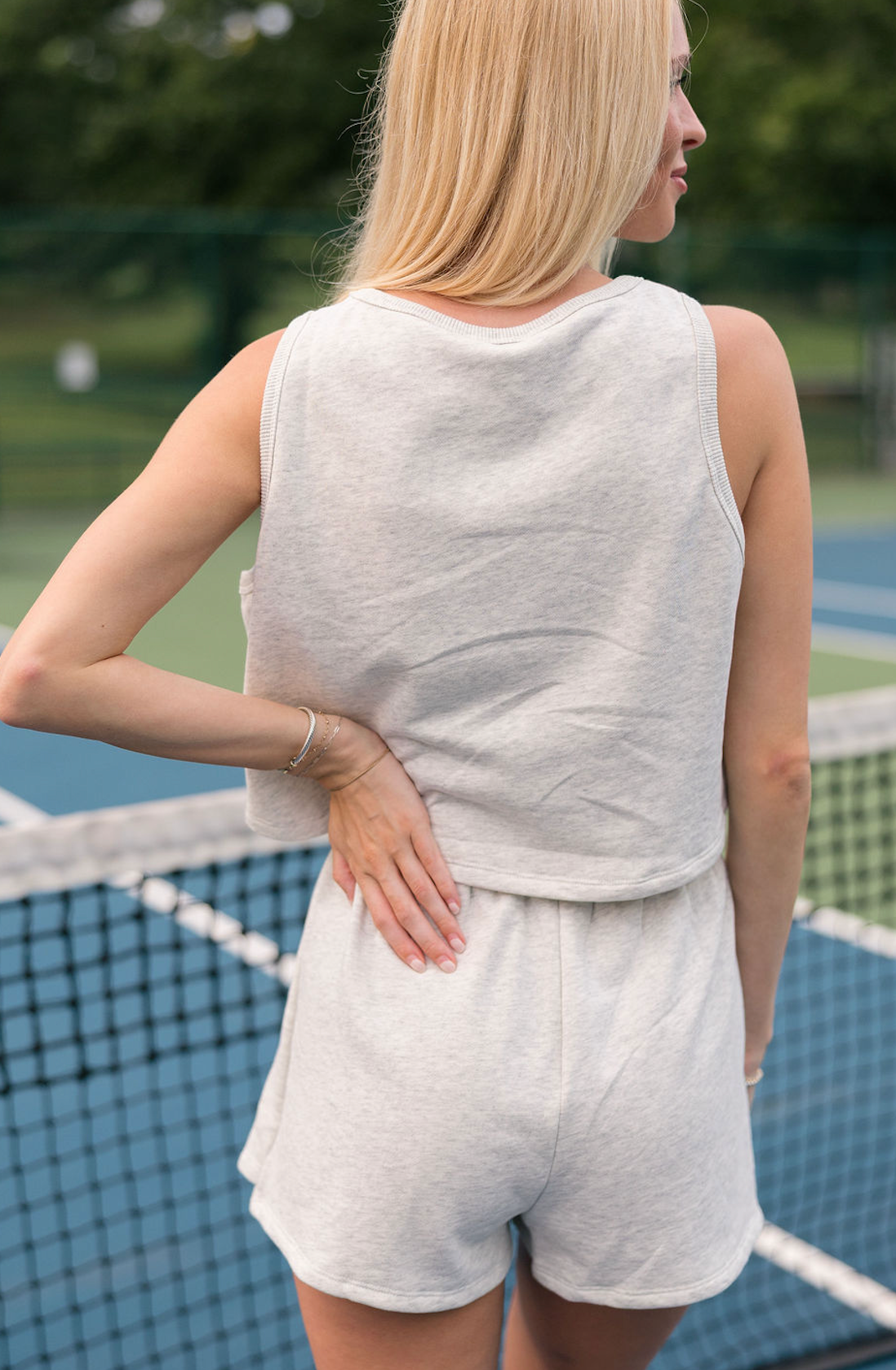 Kailee Tank & Skort Set of 2 Grey