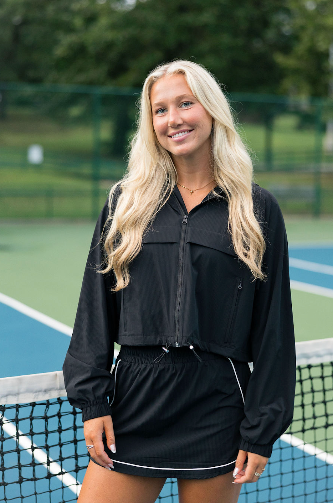 Windbreaker Jacket & Skort Set of 2 Black