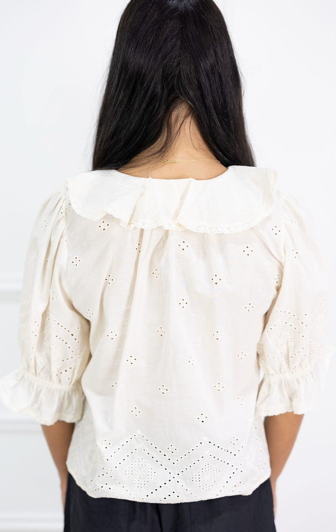 Juliette Ruffle Top Cream