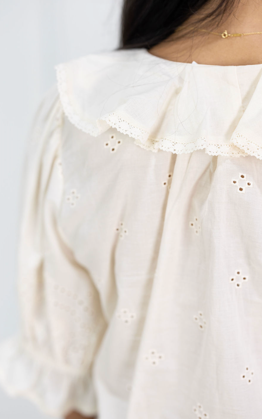 Juliette Ruffle Top Cream