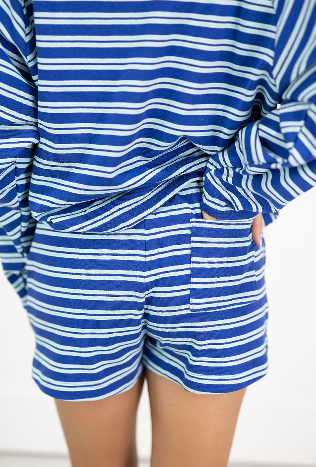 Juni Terry Stripe Set of 2 Blue