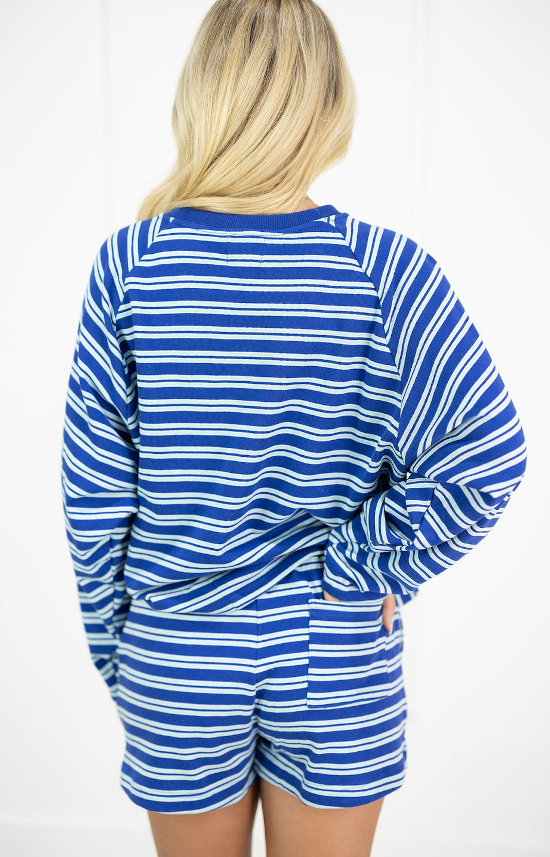 Juni Terry Stripe Set of 2 Blue