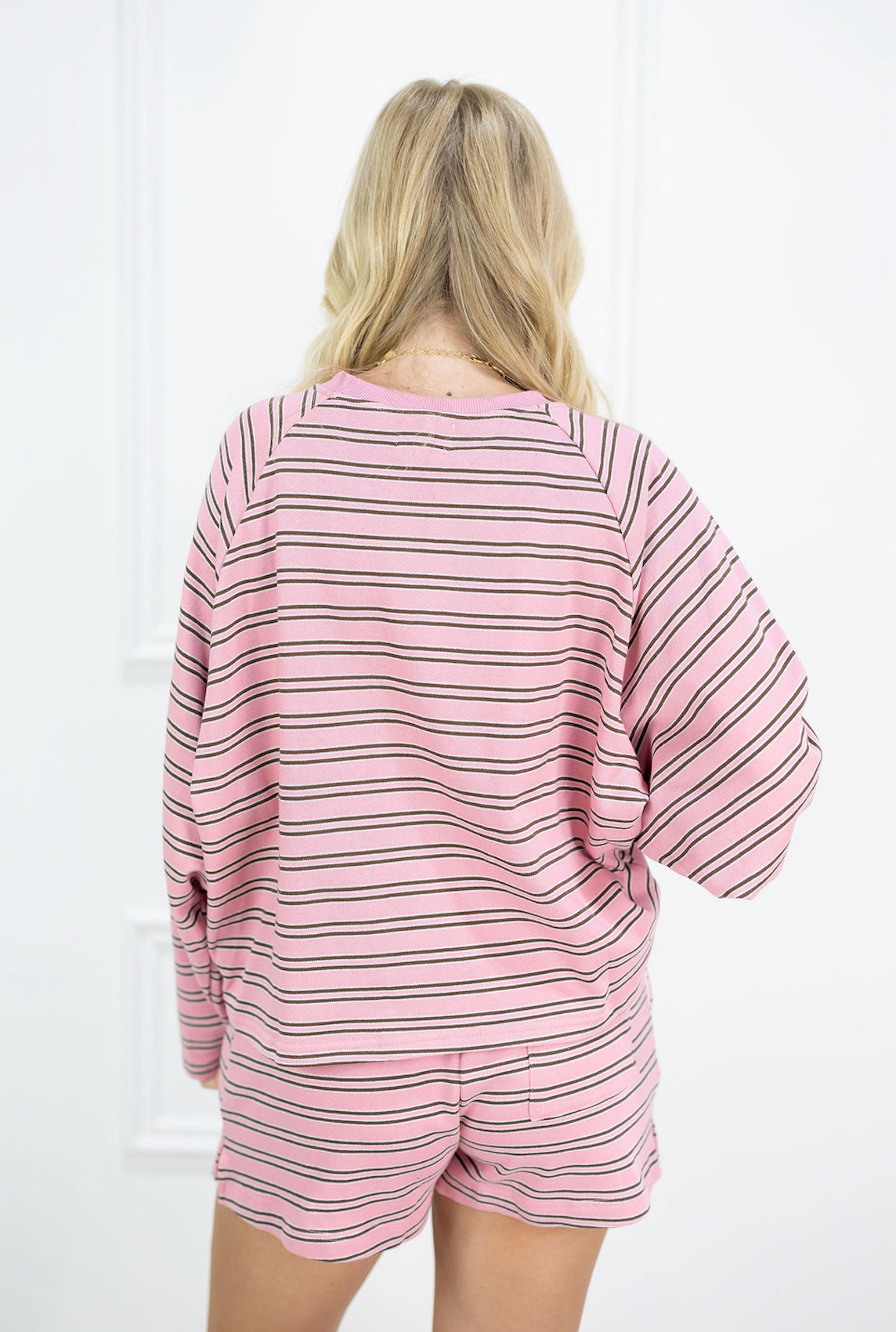 Juni Terry Stripe Set of 2 Pink